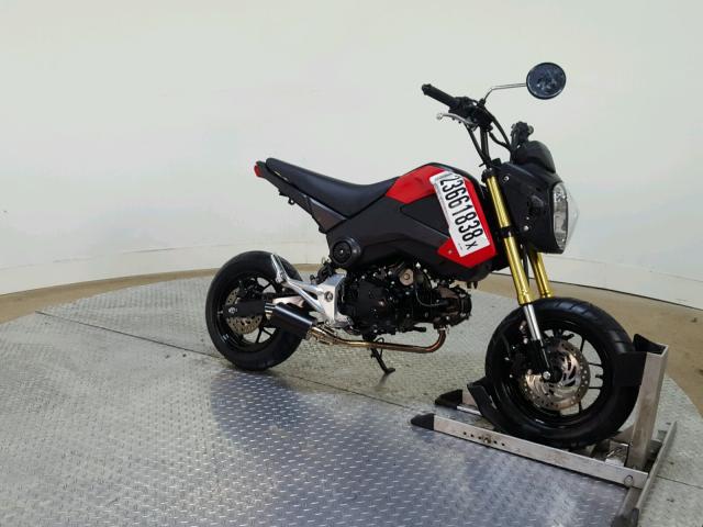 MLHJC6118F5107800 - 2015 HONDA GROM 125 RED photo 2