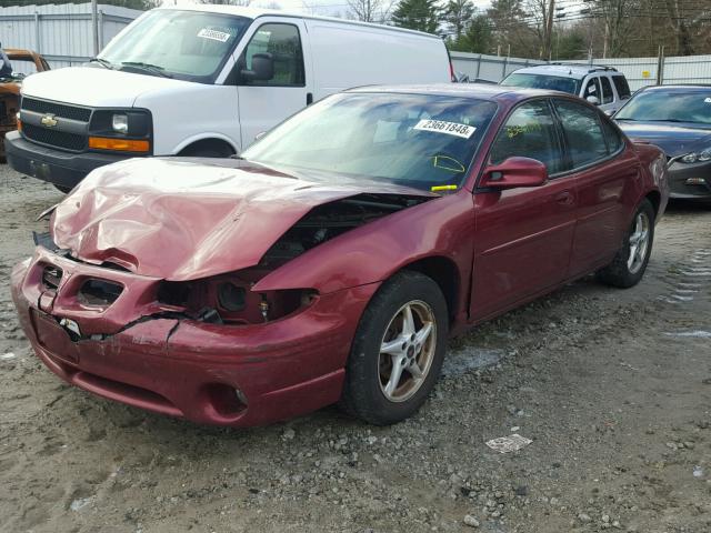 1G2WK52J12F286436 - 2002 PONTIAC GRAND PRIX RED photo 2