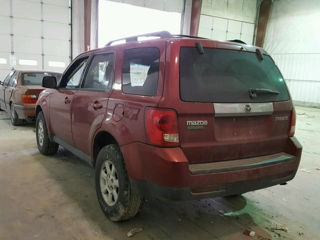 4F2CZ06G69KM01366 - 2009 MAZDA TRIBUTE S RED photo 3