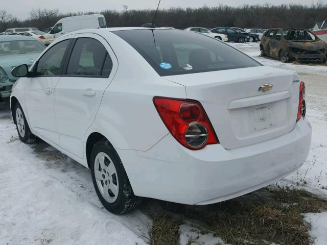 1G1JA5SH1F4113855 - 2015 CHEVROLET SONIC LS Weiß Foto 3