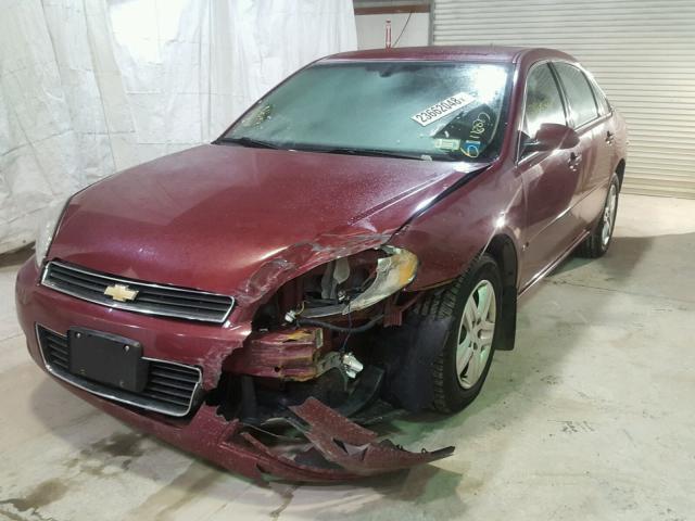 2G1WB58K969327639 - 2006 CHEVROLET IMPALA LS MAROON photo 2