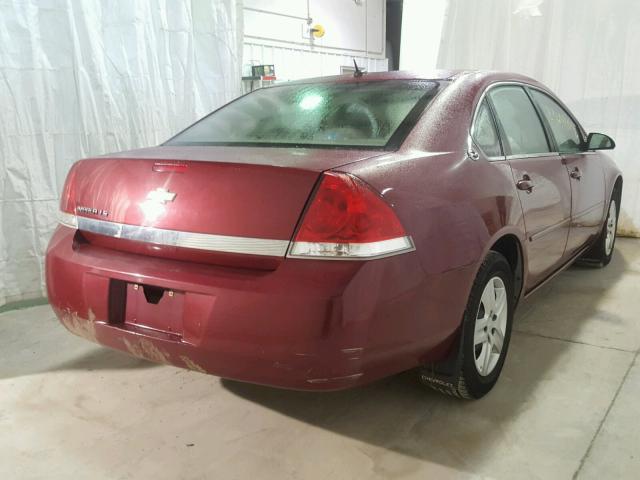 2G1WB58K969327639 - 2006 CHEVROLET IMPALA LS MAROON photo 4