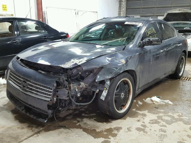 1N4AA5AP3AC855405 - 2010 NISSAN MAXIMA S GRAY photo 2