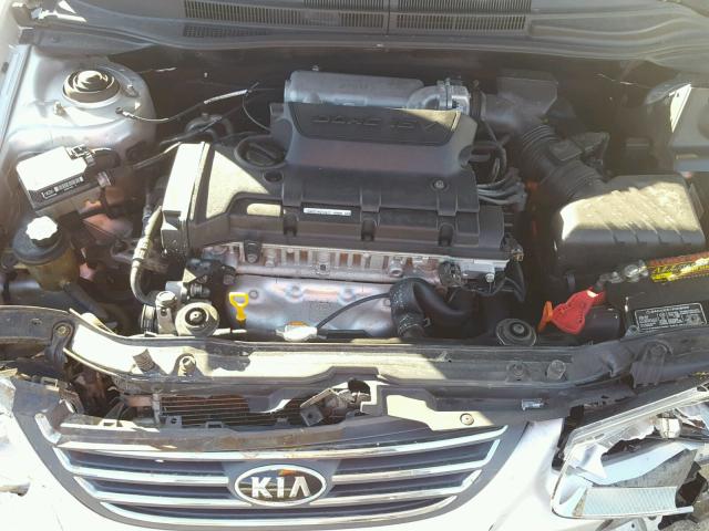 KNAFE121X85530060 - 2008 KIA SPECTRA EX SILVER photo 7