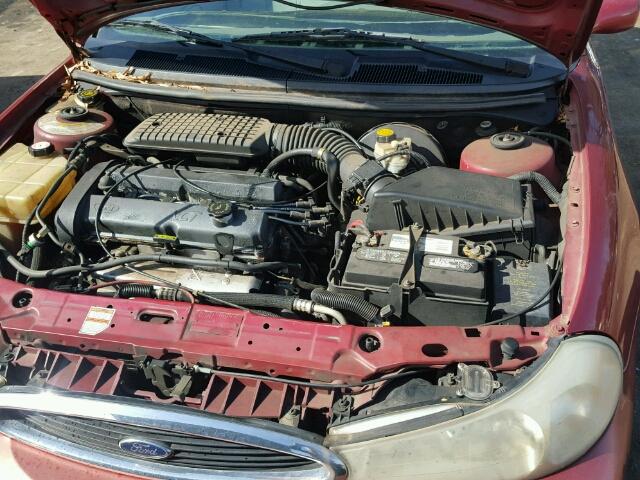 1FAFP6534XK115040 - 1999 FORD CONTOUR LX RED photo 7