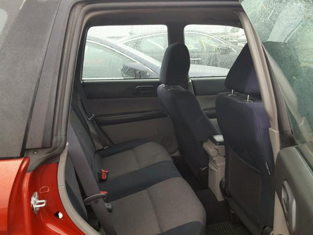 JF1SG66698H712920 - 2008 SUBARU FORESTER S BURGUNDY photo 6