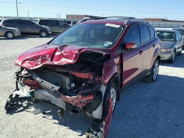 1FMCU0J93EUB84585 - 2014 FORD ESCAPE TIT RED photo 2