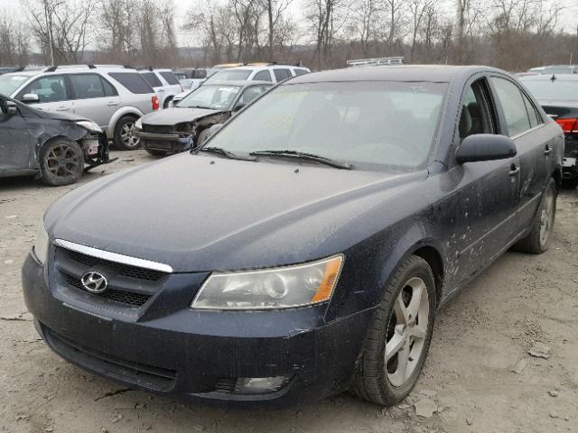 5NPEU46F66H052175 - 2006 HYUNDAI SONATA GLS BLUE photo 2