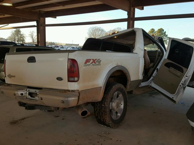 1FTSW21P17EB25293 - 2007 FORD F250 SUPER WHITE photo 4