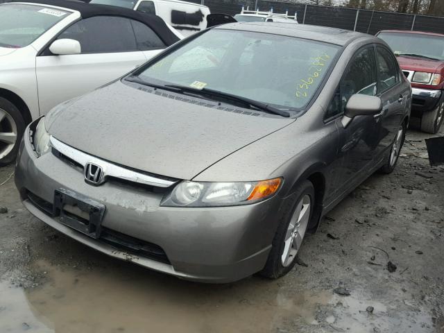 1HGFA16816L011558 - 2006 HONDA CIVIC EX GRAY photo 2