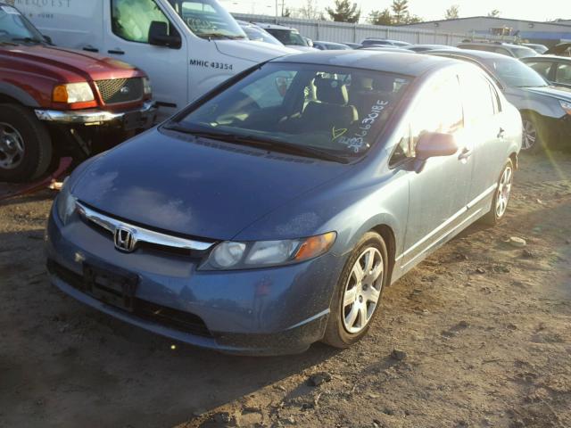 2HGFA16567H510165 - 2007 HONDA CIVIC LX BLUE photo 2