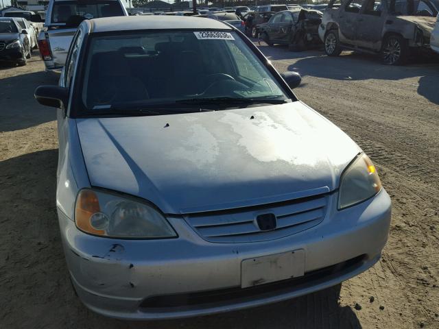 2HGES16591H575575 - 2001 HONDA CIVIC LX SILVER photo 9