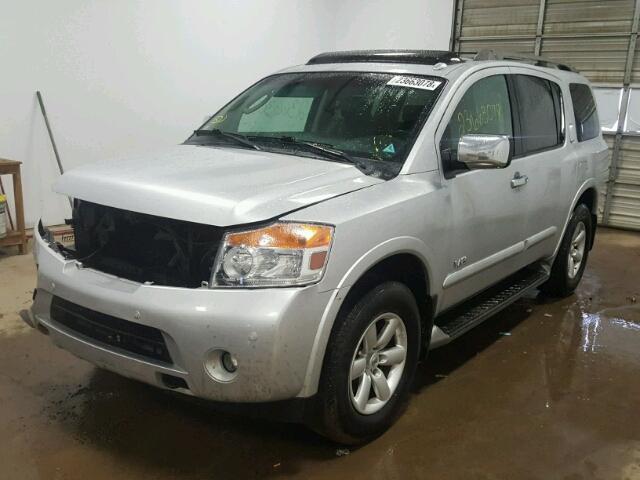 5N1AA08C88N614840 - 2008 NISSAN ARMADA SE SILVER photo 2