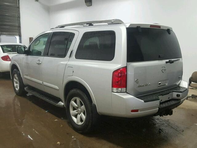 5N1AA08C88N614840 - 2008 NISSAN ARMADA SE SILVER photo 3