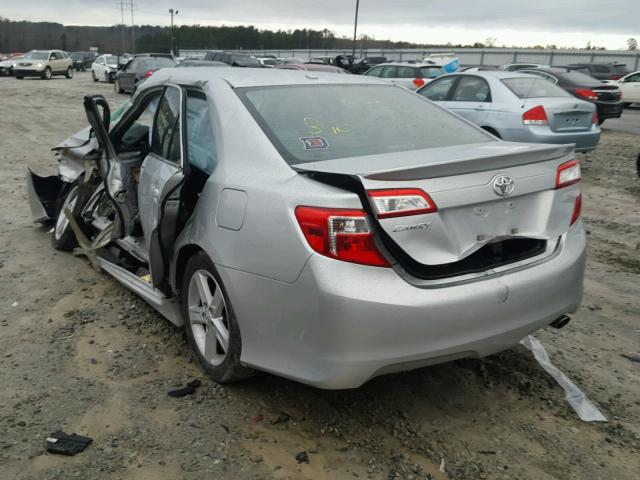 4T1BF1FKXDU257070 - 2013 TOYOTA CAMRY L SILVER photo 3