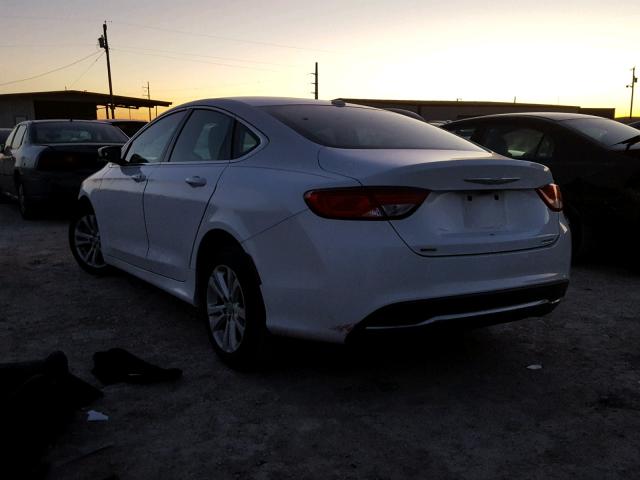 1C3CCCAB9FN649799 - 2015 CHRYSLER 200 LIMITE WHITE photo 3