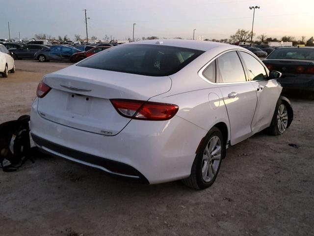 1C3CCCAB9FN649799 - 2015 CHRYSLER 200 LIMITE WHITE photo 4