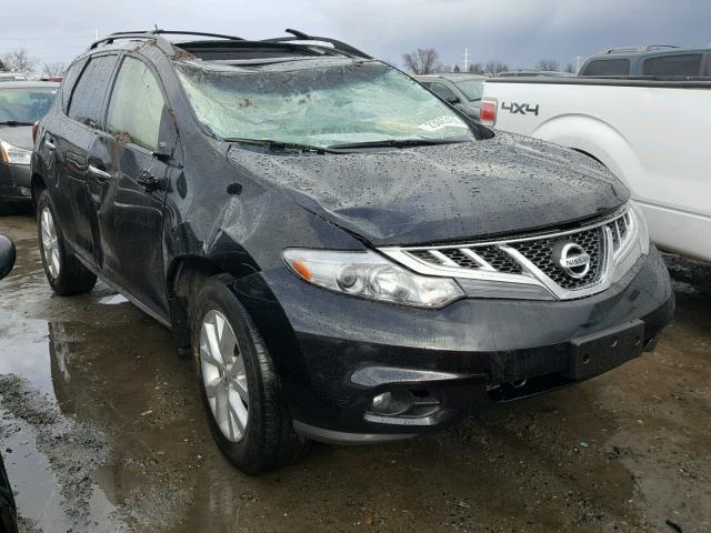 JN8AZ1MW5EW512490 - 2014 NISSAN MURANO S BLACK photo 1