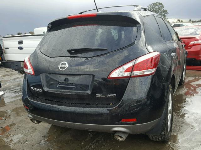 JN8AZ1MW5EW512490 - 2014 NISSAN MURANO S BLACK photo 4