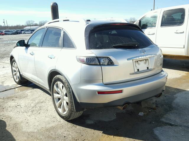 JNRBS08W05X401820 - 2005 INFINITI FX45 SILVER photo 3