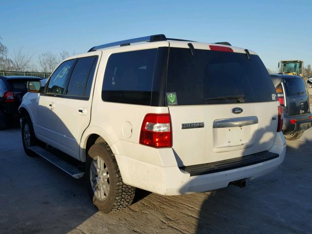 1FMJU2A50CEF41275 - 2012 FORD EXPEDITION WHITE photo 3