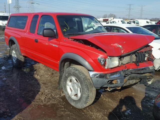 5TESN92N42Z131555 - 2002 TOYOTA TACOMA XTR RED photo 1