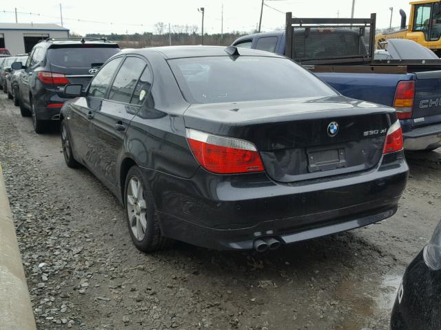 WBANF73527CU26377 - 2007 BMW 530 XI შავი ფოტო 3