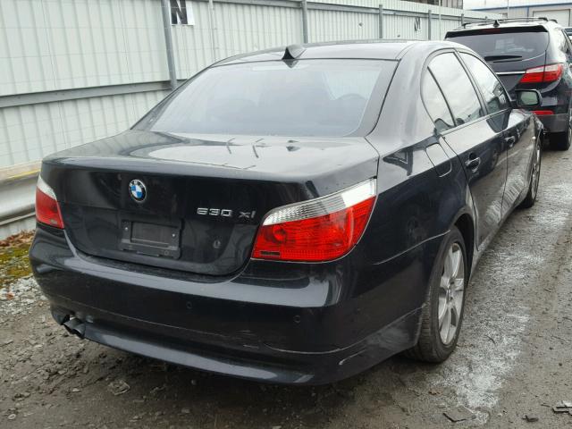 WBANF73527CU26377 - 2007 BMW 530 XI შავი ფოტო 4
