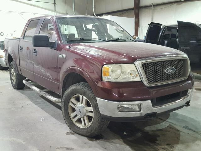 1FTPW14515KF01015 - 2005 FORD F150 SUPER BURGUNDY photo 1