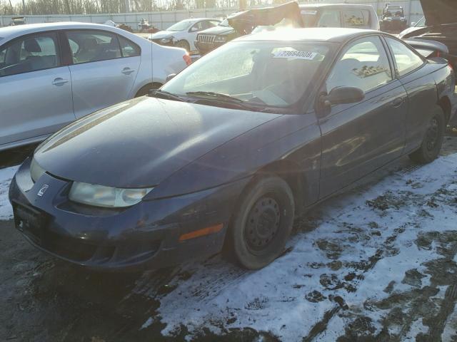 1G8ZE1287WZ179704 - 1998 SATURN SC1 BLUE photo 2