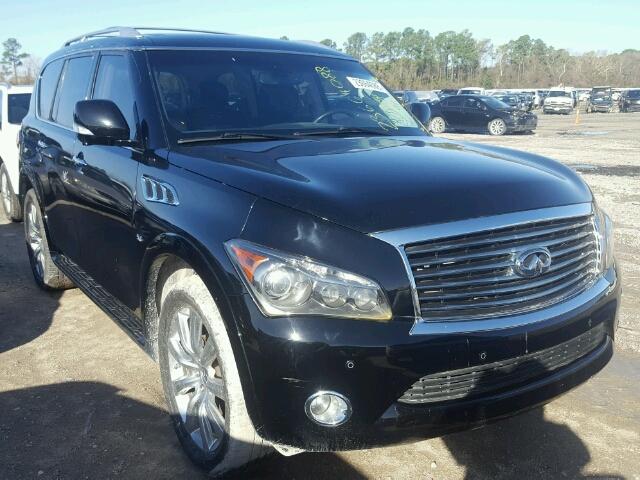 JN8AZ2NF2E9551895 - 2014 INFINITI QX80 BLACK photo 1