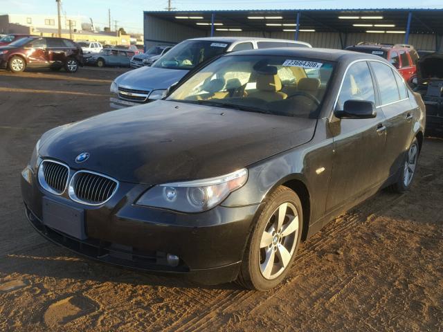 WBANF73527CU22474 - 2007 BMW 530 XI BLACK photo 2