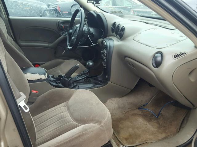 1G2NF52T81M632218 - 2001 PONTIAC GRAND AM S BEIGE photo 5