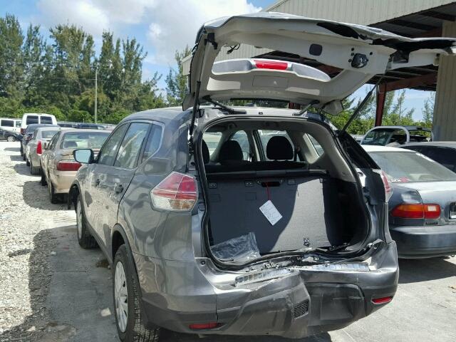 JN8AT2MT0GW021583 - 2016 NISSAN ROGUE S GRAY photo 3