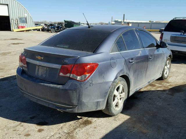 1G1PC5SB5D7168689 - 2013 CHEVROLET CRUZE LT BLUE photo 4