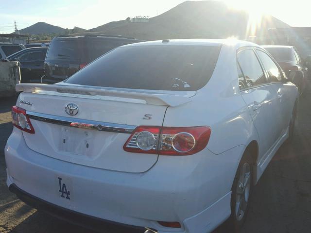 2T1BU4EE8BC564111 - 2011 TOYOTA COROLLA BA WHITE photo 4