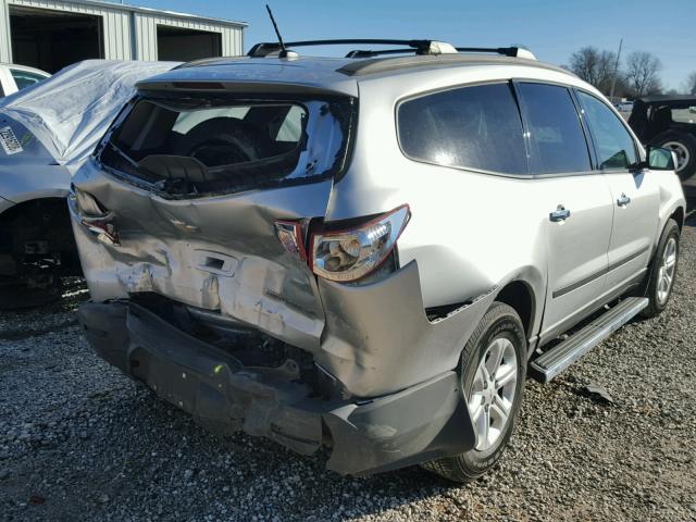 1GNKRFEDXCJ405625 - 2012 CHEVROLET TRAVERSE L SILVER photo 4