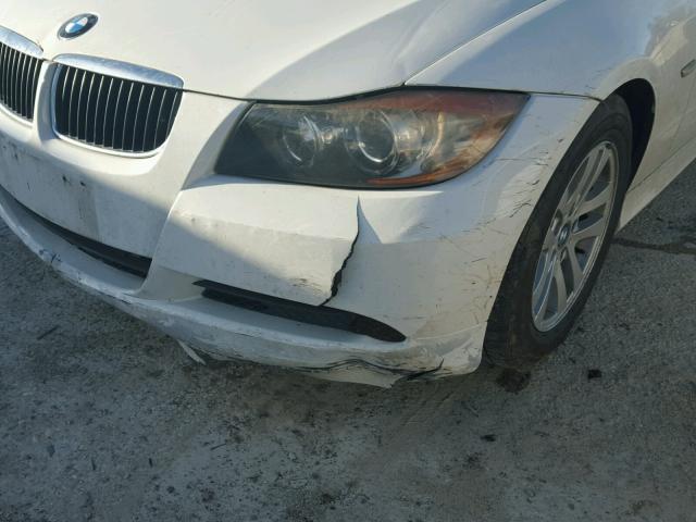 WBAVB13566PT27528 - 2006 BMW 325 I WHITE photo 9