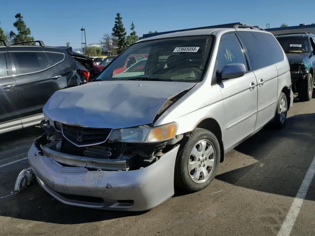 5FNRL18052B050728 - 2002 HONDA ODYSSEY EX SILVER photo 2