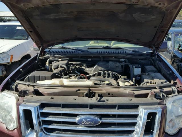 1FMEU64E96UB35946 - 2006 FORD EXPLORER E MAROON photo 7