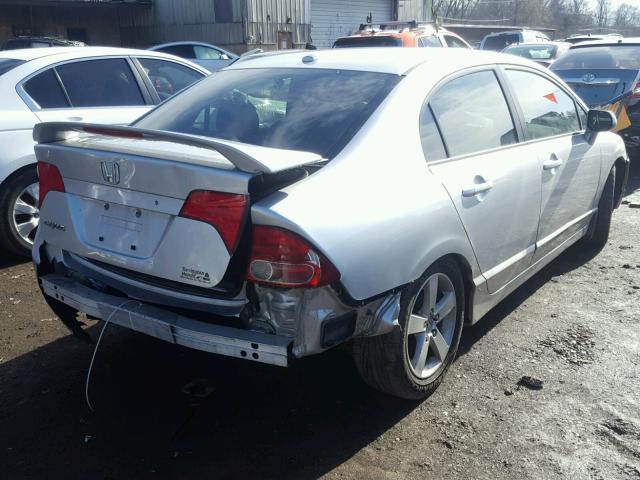 1HGFA16817L023193 - 2007 HONDA CIVIC EX ვერცხლისფერი ფოტო 4
