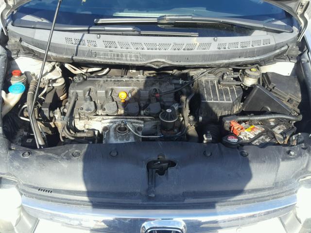 1HGFA16817L023193 - 2007 HONDA CIVIC EX ვერცხლისფერი ფოტო 7