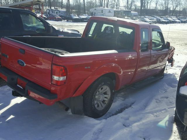 1FTZR45E89PA11907 - 2009 FORD RANGER SUP RED photo 4