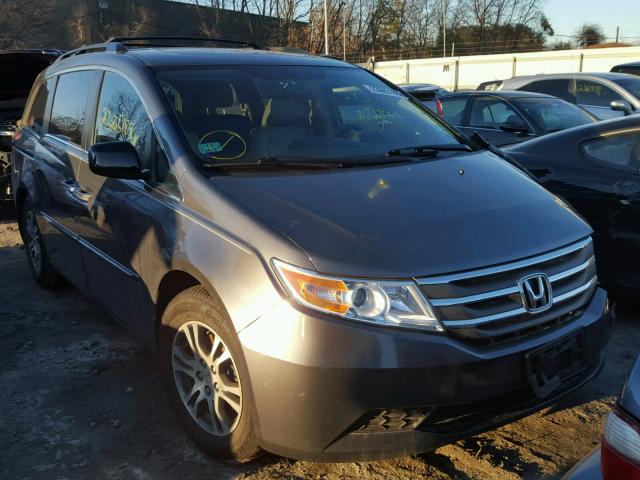 5FNRL5H61DB036209 - 2013 HONDA ODYSSEY EX GRAY photo 1