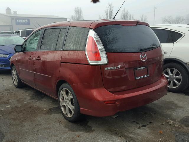 JM1CR29L190328035 - 2009 MAZDA 5 RED photo 3