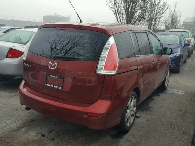 JM1CR29L190328035 - 2009 MAZDA 5 RED photo 4