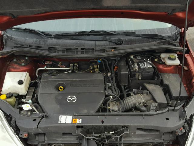 JM1CR29L190328035 - 2009 MAZDA 5 RED photo 7