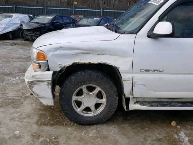 1GKEK63U26J129320 - 2006 GMC YUKON DENA WHITE photo 9