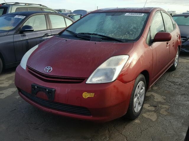 JTDKB20U950128651 - 2005 TOYOTA PRIUS RED photo 2