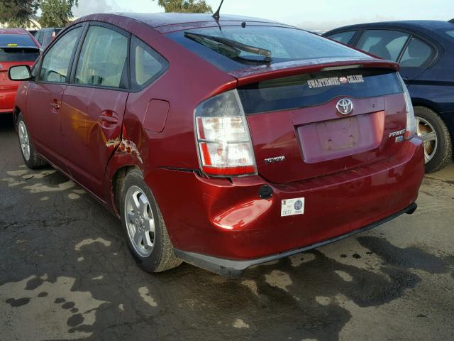 JTDKB20U950128651 - 2005 TOYOTA PRIUS RED photo 3